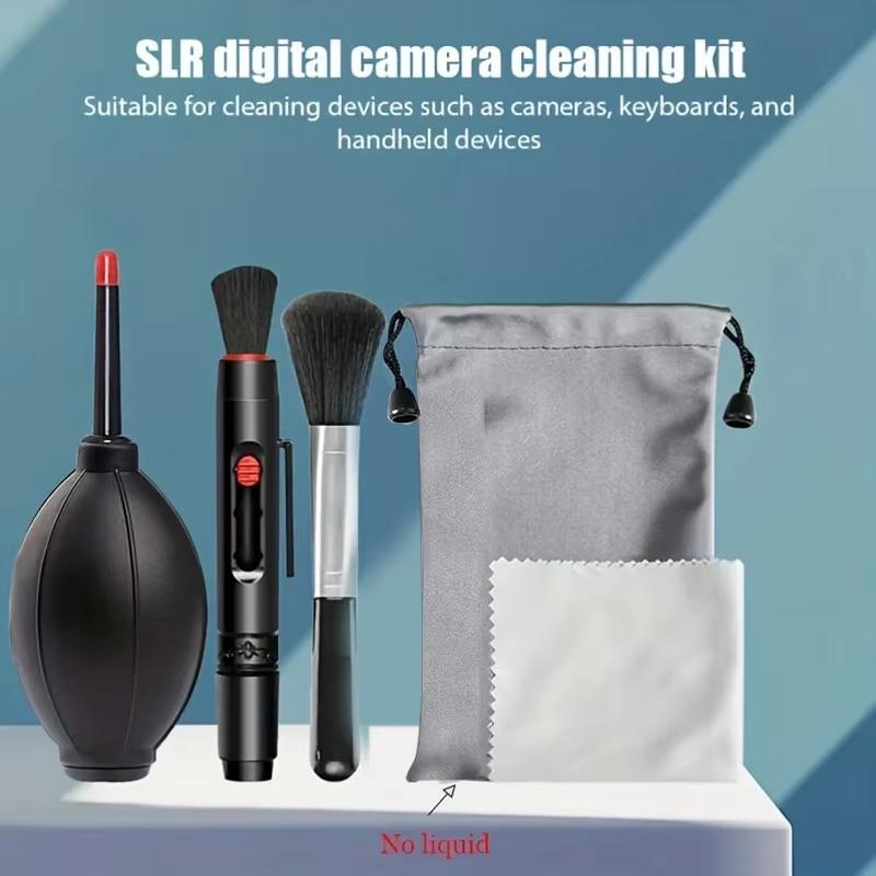 Set di Pulizia per Fotocamere Mirrorless Digitali SLR Schermo Laptop Tastiera Soffiatore Adatto per Canon Nikon Panno per Lenti Set di Pulizia
