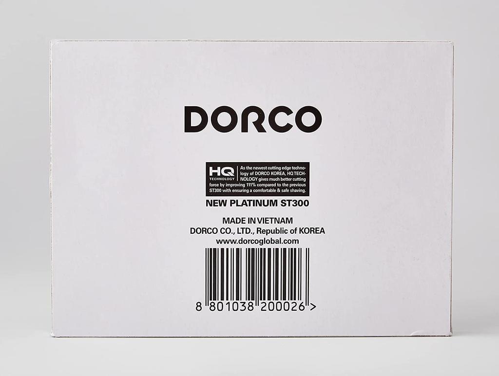 Dorco Ersatzklingen Dorco NEW PLATINUM ST300 ST-300 Doppelklingen, 100er-Pack (200 Klingen mit einfacher Schneide), Gerade, Doppelschneidige, Einzelschneidige Rasierklinge,