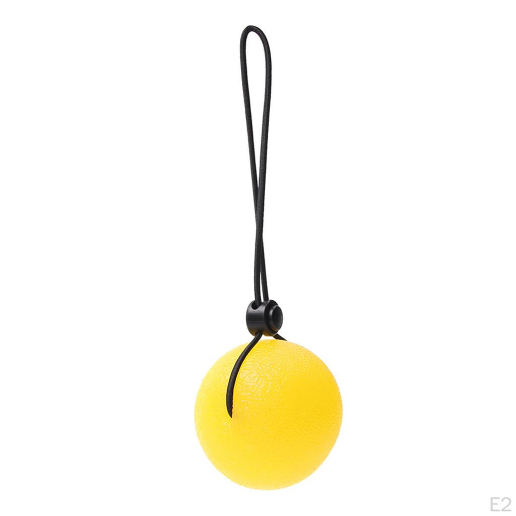 5 cm Hand Ball with Cord Silicone Exercise Stress Tool - Optional