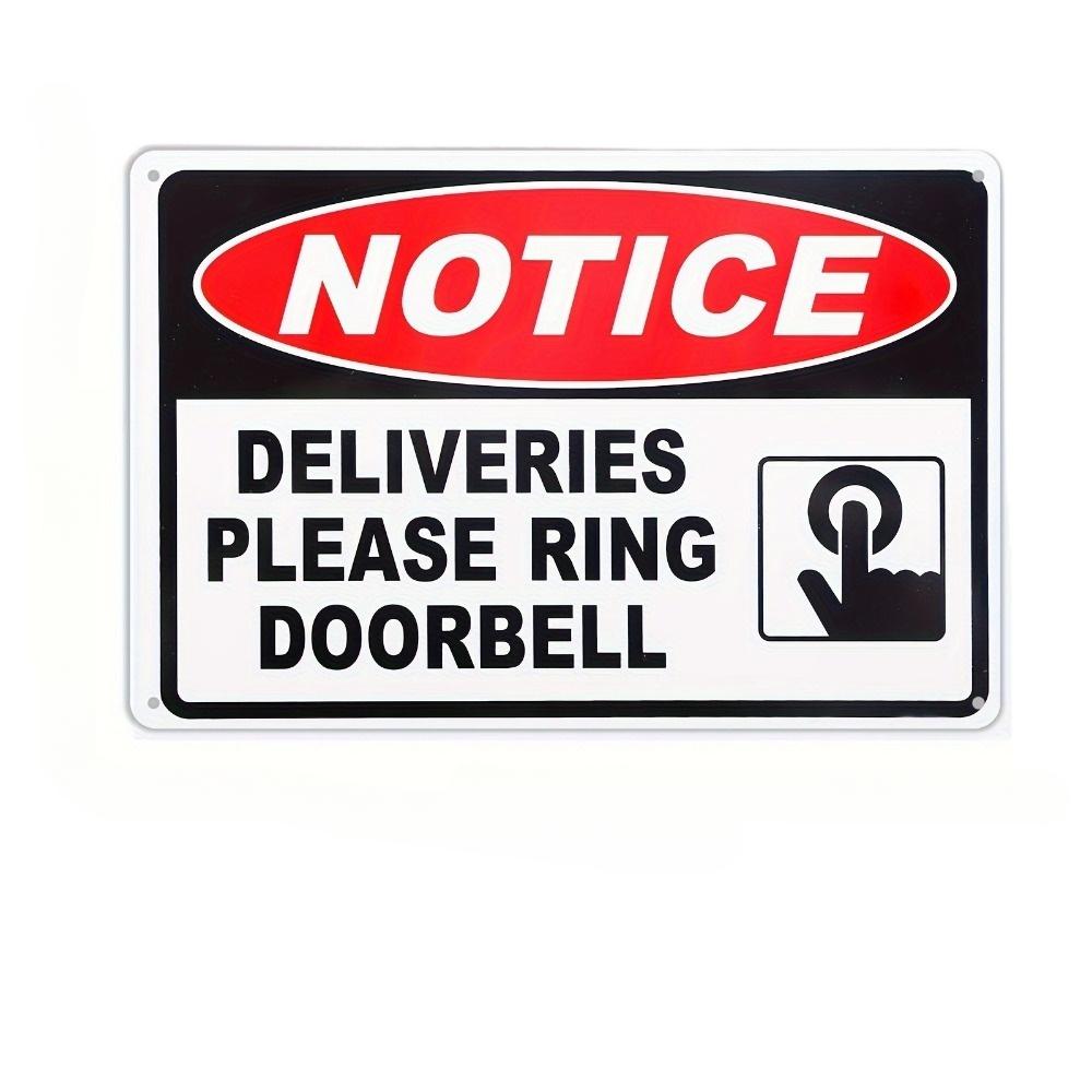

1pc Vintage Metal Sign for Front Door Delivery - Retro Wall Art Decor for Kitchen, Garage, Man Cave, Cafe, Living Room 20x30cm