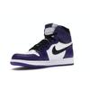 Air Jordan 1 Retro High OG Court Purple 2.0 Zapatillas unisex Blanco Negro 555088-500