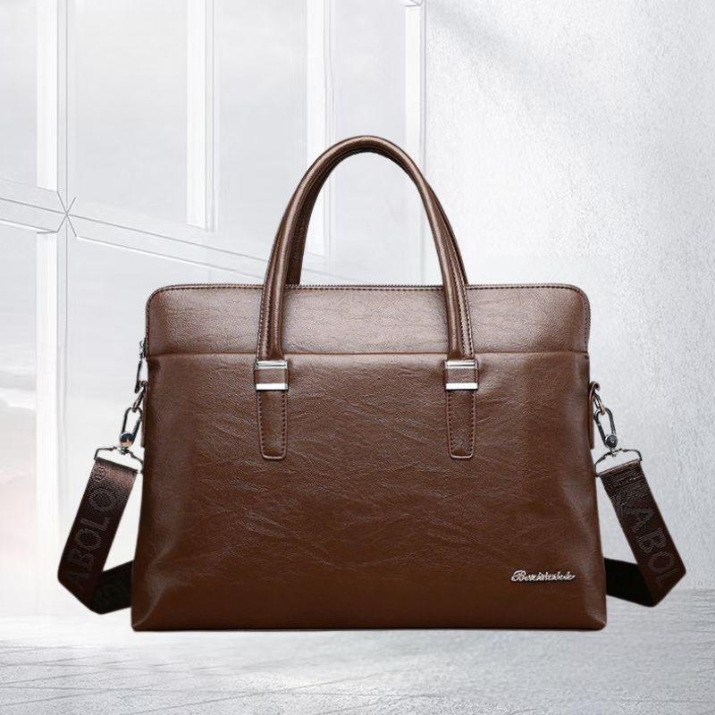 Men's Messenger Business Briefcase Wear-resistant Casual Bag Men's Handbag Horizontal Shoulder Bag