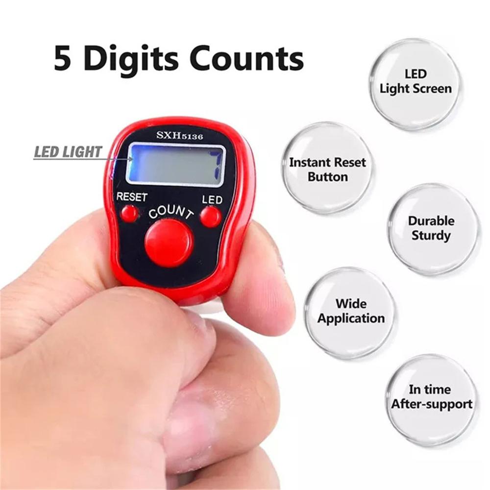 Wrist Digital Electronic Counter Sewing Knitting Weave Tool Manual Mini Random Hand Tools Stitch Marker And Row Finger Counter