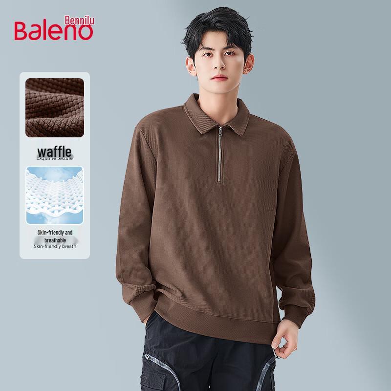 

Baleno Men s Waffle-Knit Polo Sweatshirt XL