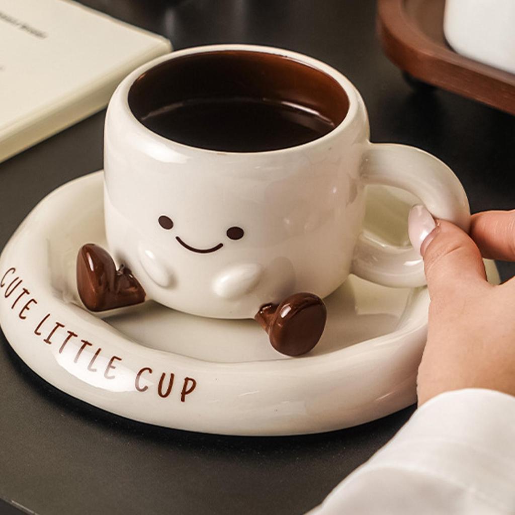 Cartoon Paar Keramiktasse Kreative Kaffee Milch Tee Wasser Tasse Niedliche Kinder Frühstückstasse Haushaltsgeschirr