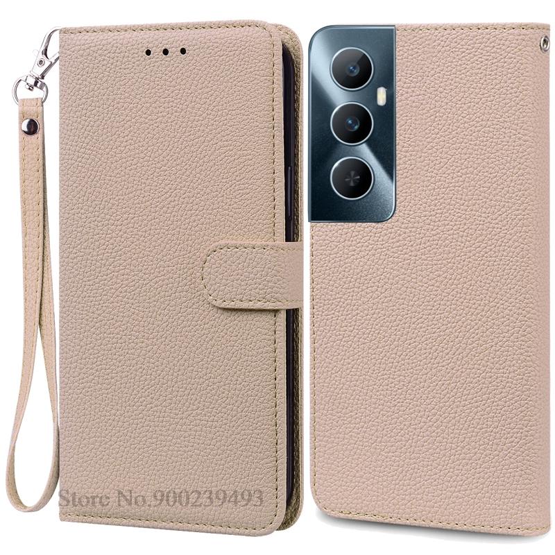 Per Realme C65 Custodia Portafoglio in Pelle con Patta Custodia per Telefono Per Realme C65 4G Coque Fundas Per Oppo Realme C65 Custodia per Telefono