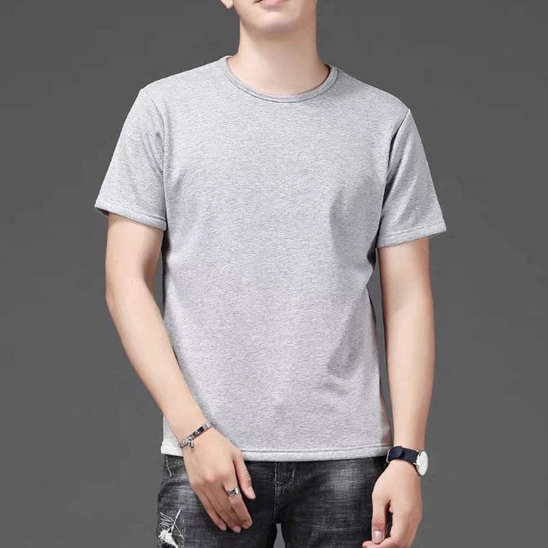 Tricou de fitness de culoare uni pentru bărbați - Disponibil cu mâneci albe, lungi și pe jumătate