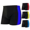 Costume da bagno da uomo adulto, vita media, elastico in vita, colore patchwork, idrorepellente, ad asciugatura rapida, pantaloncini da bagno
