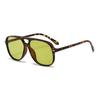 European & American Stylish Unisex Double Bridge Sunglasses - Trendy, Versatile, Large Frame for Outdoor Sun Protection