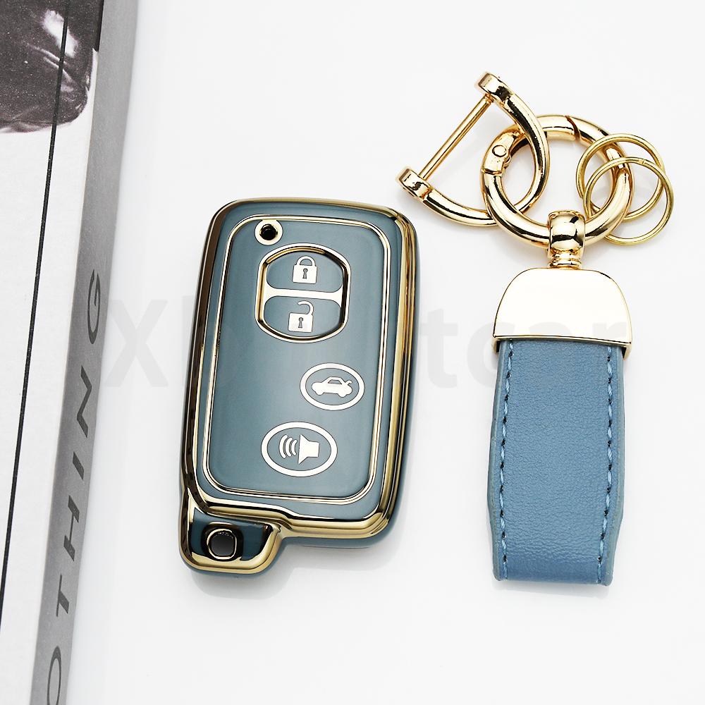 Fashion Tpu For Toyota Land Cruiser Auris Prius 30 Alpha Aqua Lexus Lc 200 Car Key Case 2/3/4 Buttons Remote Cover Shell Holder
