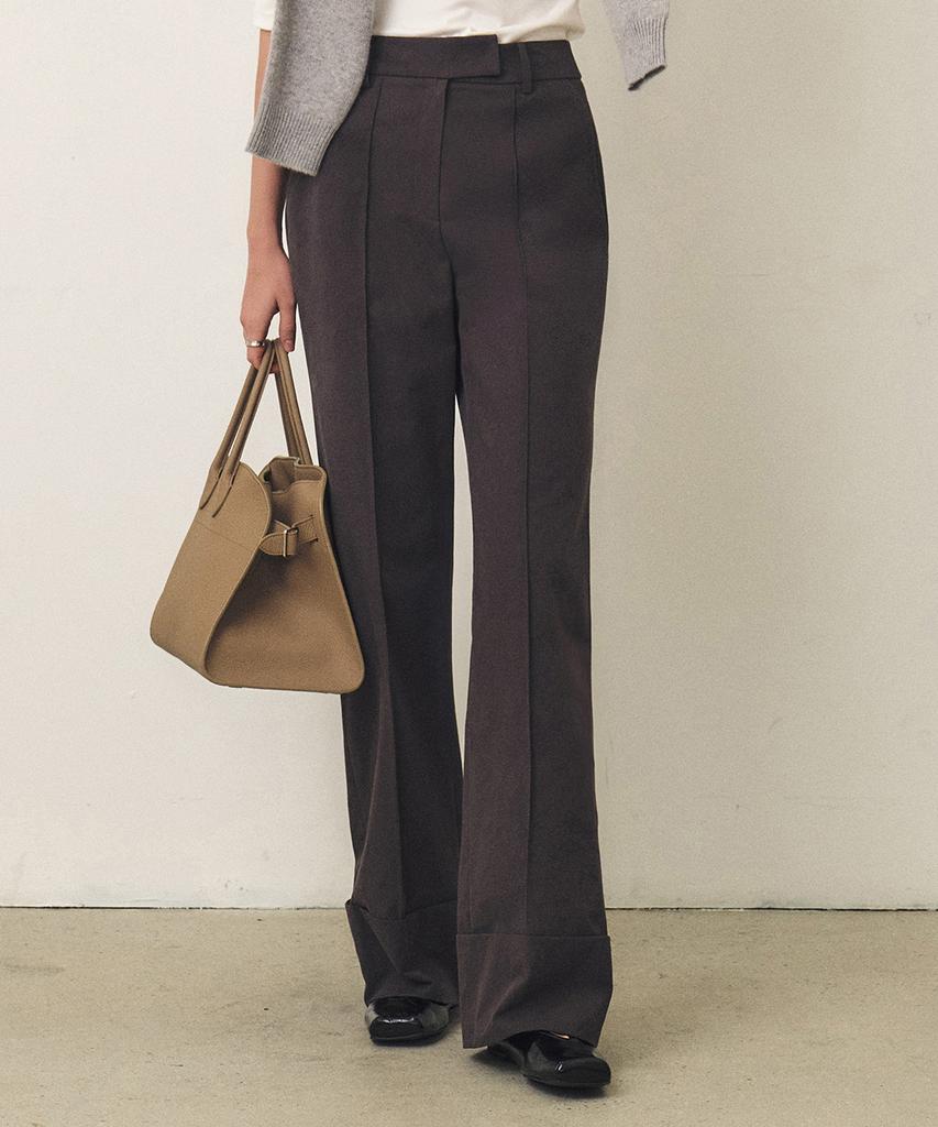 ARTID Turn-Up Straight Pants_Charcoal