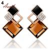 Womens Eardrop Earrings Plastic Rhombic Party Jewelry Korean Style