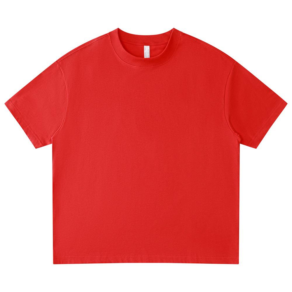 LVLV American Brand Trendy 275g Pure Cotton Loose T-shirt and Sports Shorts Set for Men, Women, and Kids.