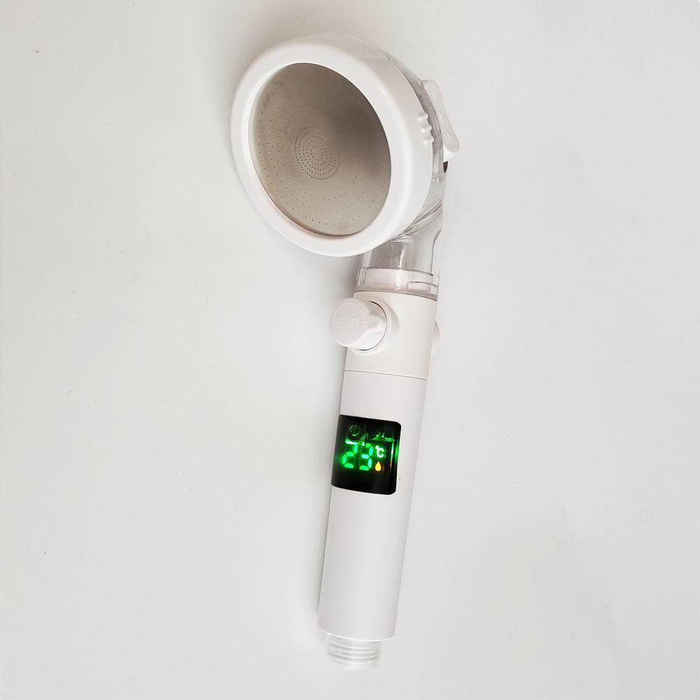 LED Digital Temperature Display Shower Head 3 Modes Large Flow Spray High Pressure Rainfall Shower Faucet Bathroom Accessories