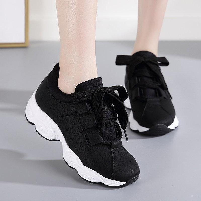 Women's shoes new platform sneakers comfortable and breathable trend lightweight lace-up dad shoes
