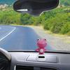 Bobble Head Green Frog Decoration Solar Powered Shaking Head Frog Car Dashboard Ornament Educational Cartoon Animal Toy