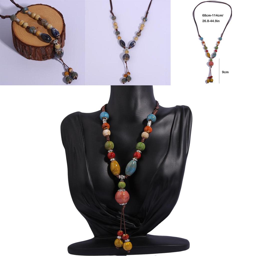 Multilayer Beaded Jewelry With Metal Pendant For Office Casual Women Accessories