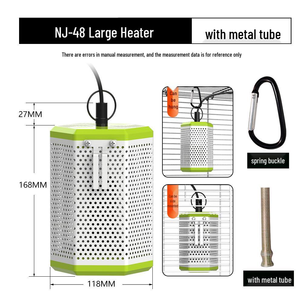 Ceramic Anti-Scald Heating Lamp for Reptiles & Birds - Winter Survival Heater Box