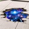 3D Galaxy Decor Wall Decal - PVC Material - Cosmic Style - Waterproof - Space Pattern - Indoor Use - Single Use - Wall Decal