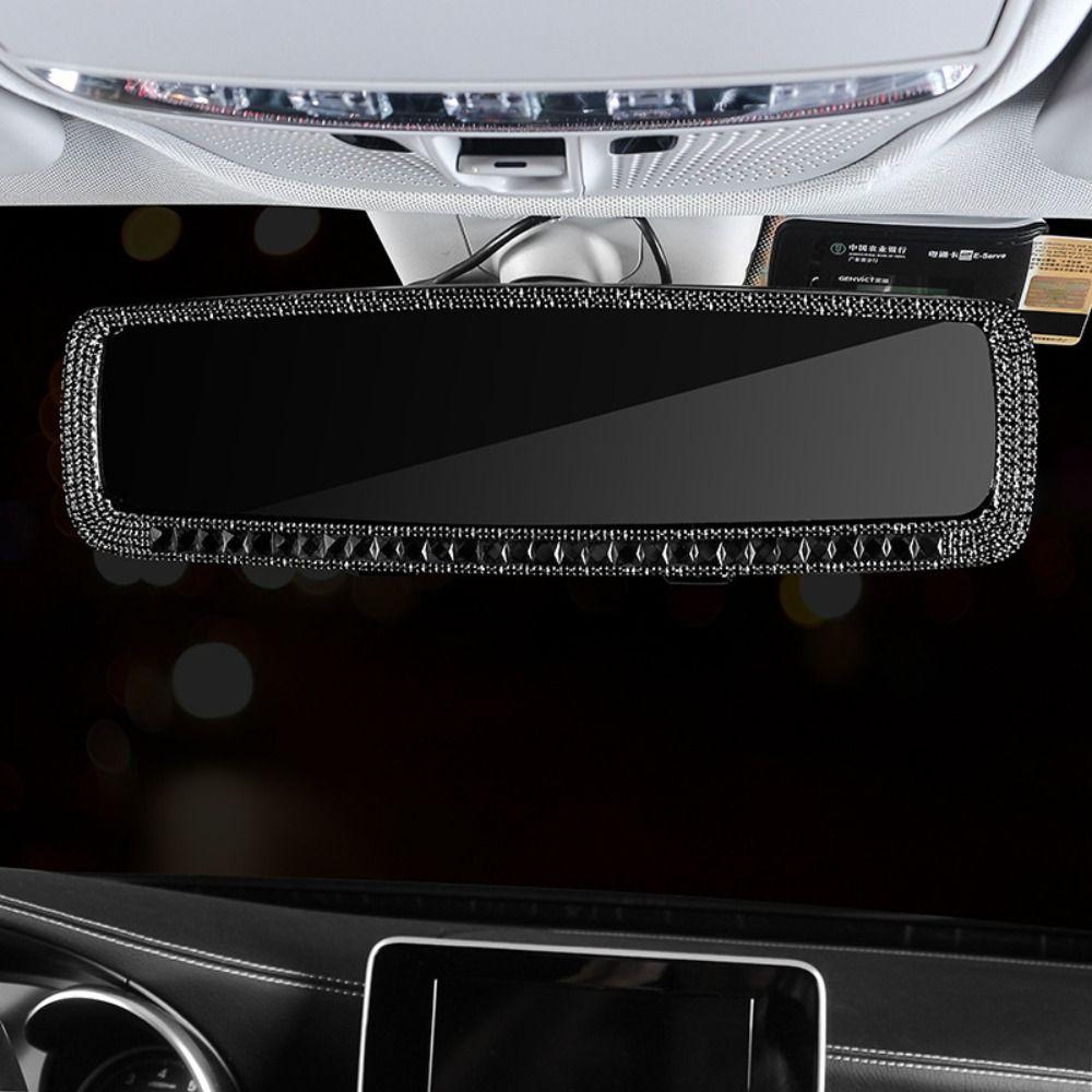 Bling Bling Design Car Rearview Mirror Decor Shiny Crystal Car Styling Accessories Car Interior