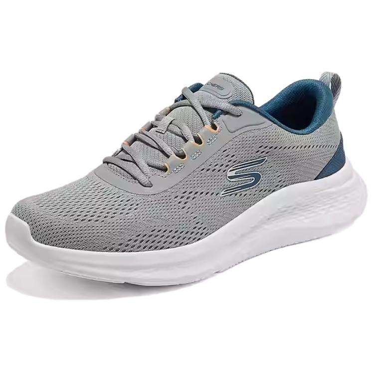Skechers Air Cooled Memory Foam Comfortable Versatile Walking Shoes Men Sneaker Gray 233184-GYBL