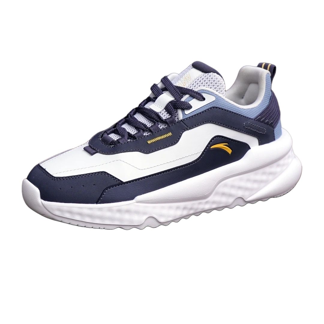 

Новая серия Anta Unruly Защита от скольжения и истирания Низкие повседневные кроссовки Мужские Бело-синие 112518823R-2 44