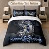 Custom Bedding Set Juventus FC Pattern, Print Name Text 1 Duvet Cover Plus 2 Pillowcases Home Textile