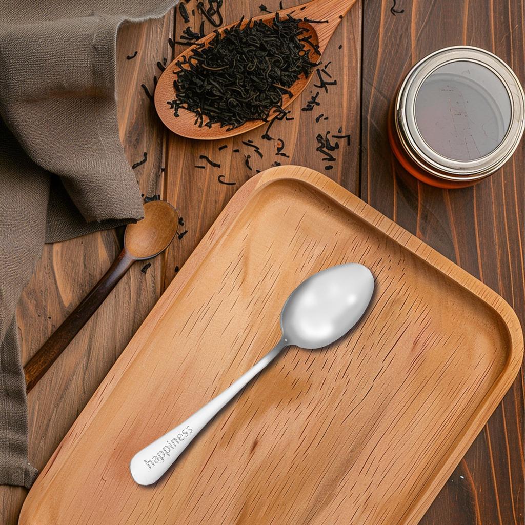 Household High-grade Frosted Stainless Steel Multi-function Dessert Spoon