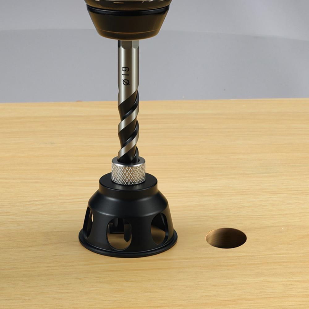 20mm Size Vertical Drill Guide Ergonomic Handle Straight Hole Drilling Fixture  For Bench Use