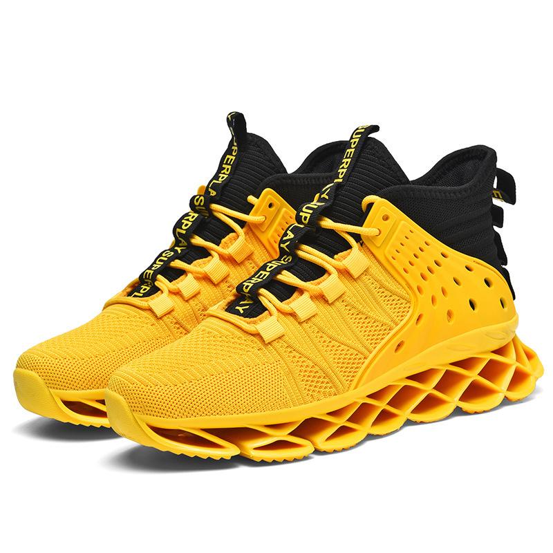 

Sneakers men s size Guochao men s shoes sports running shoes heightening men s blade shoes shoes sneakers 46 жовтий