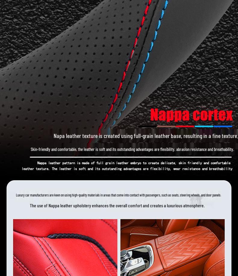 BMW X1 2025 Steering Wheel Cover, All-Season, Sweat-Absorbent, Non-Slip