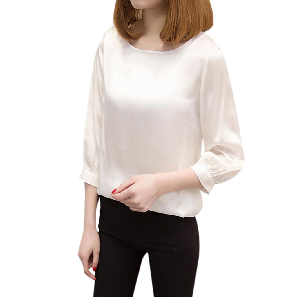 Dámské pracovní košile s tříčtvrtečním rukávem pro volný čas