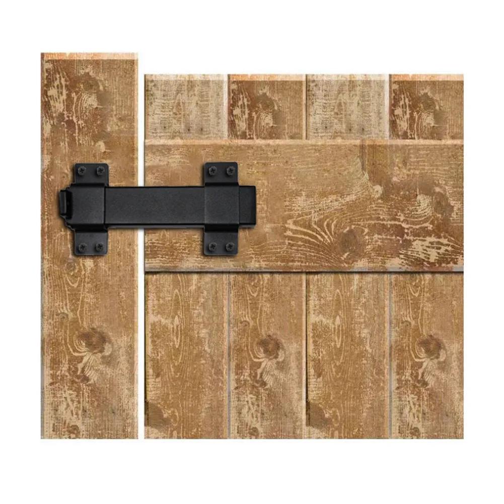 7.5 Inch Sliding Gate Latch Matte Finish Metal For Garden Fences Farm Sheds Barn Doors And Wooden Exterior Doors
