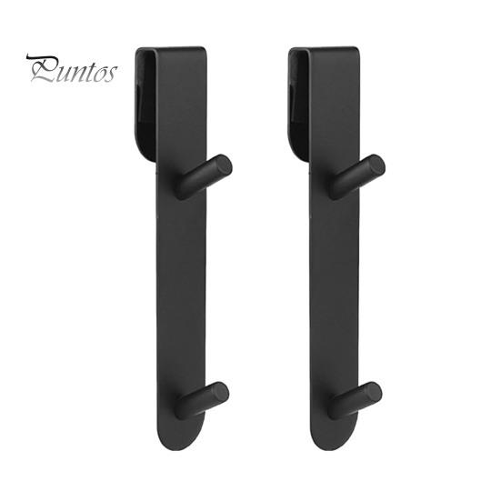 

2 шт. удлиненный крючок для душевой двери, нержавеющий, прочный, несущий нагрузку, простой в установке, безрамный стеклянный крючок для полотенец для душевой двери в ванную комнату 2pcs чёрный