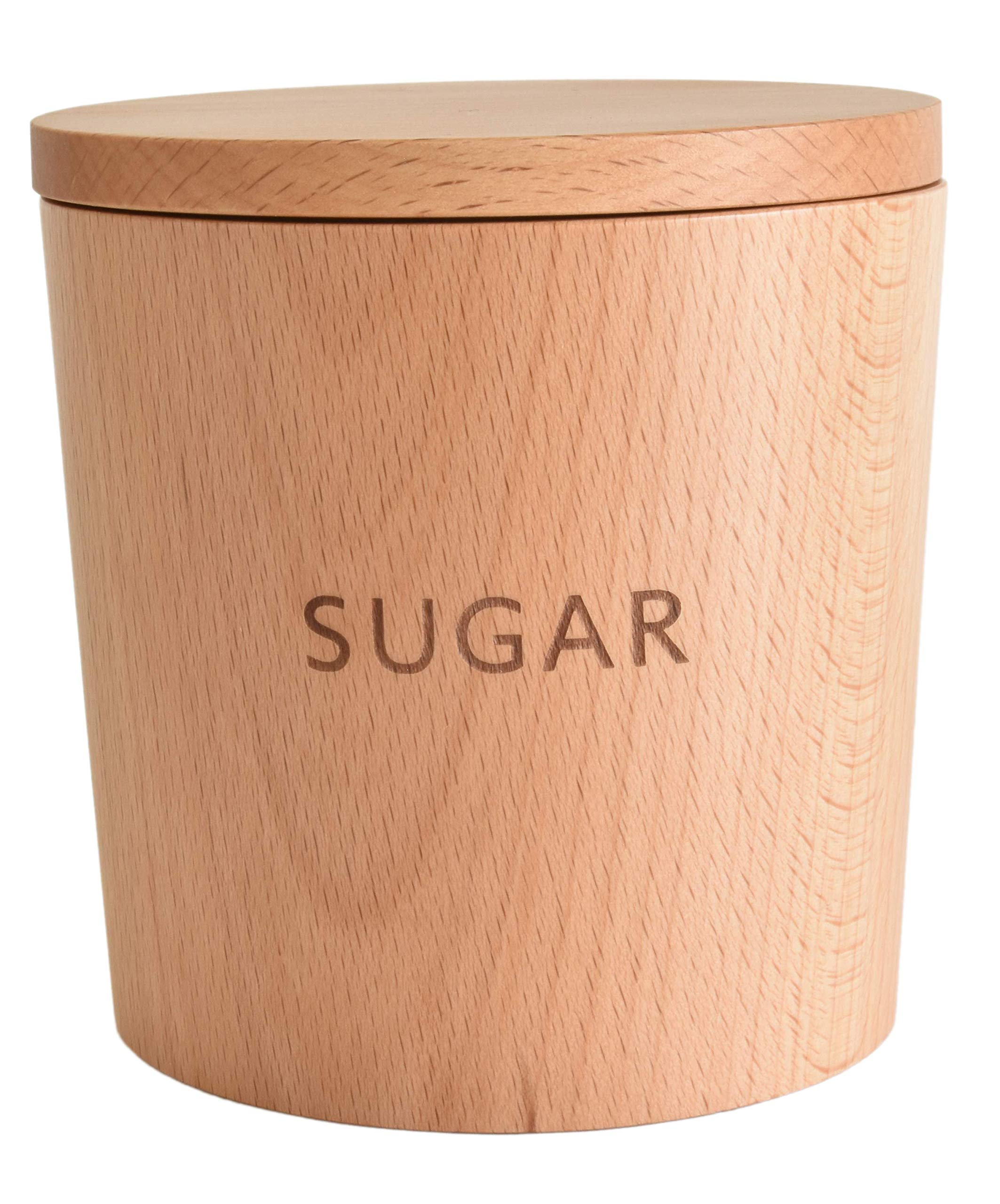 

Rattan Art TOUGEI Wooden Canister 250ml Wooden Storage Container (Sugar)