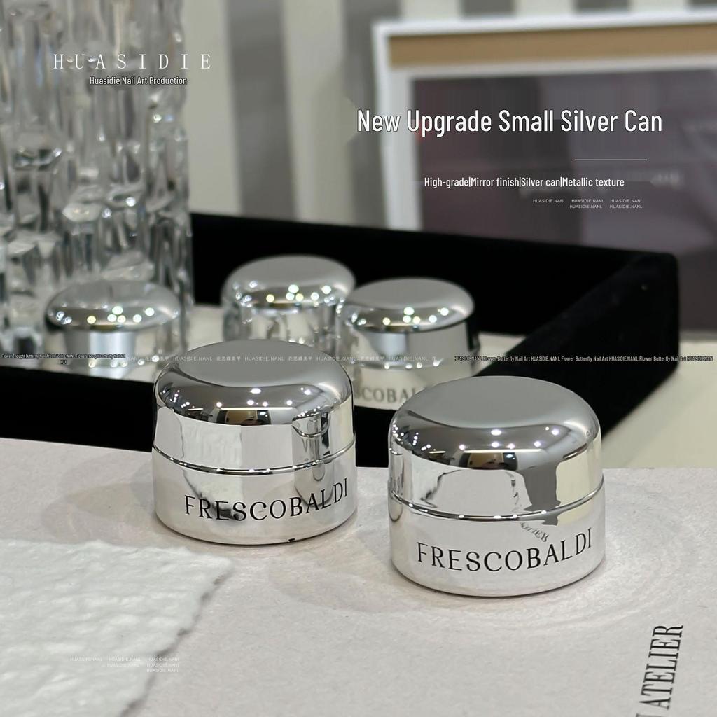 Hua Si Die - M09 Cat Eye Gel Nail Polish, 5g Jar, Phototherapy Crystal Water Gloss, Silver Can