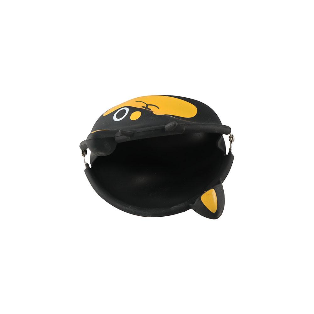Solid Color Small Animal Wallet Mini Data Cable Storage Bag Cute Cartoon Silicone Coin Purse Gift