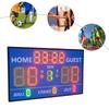 ABS LED Scoreboard,Blue/Black Tabletop Scoreboard Corded Electric for Baseball Games