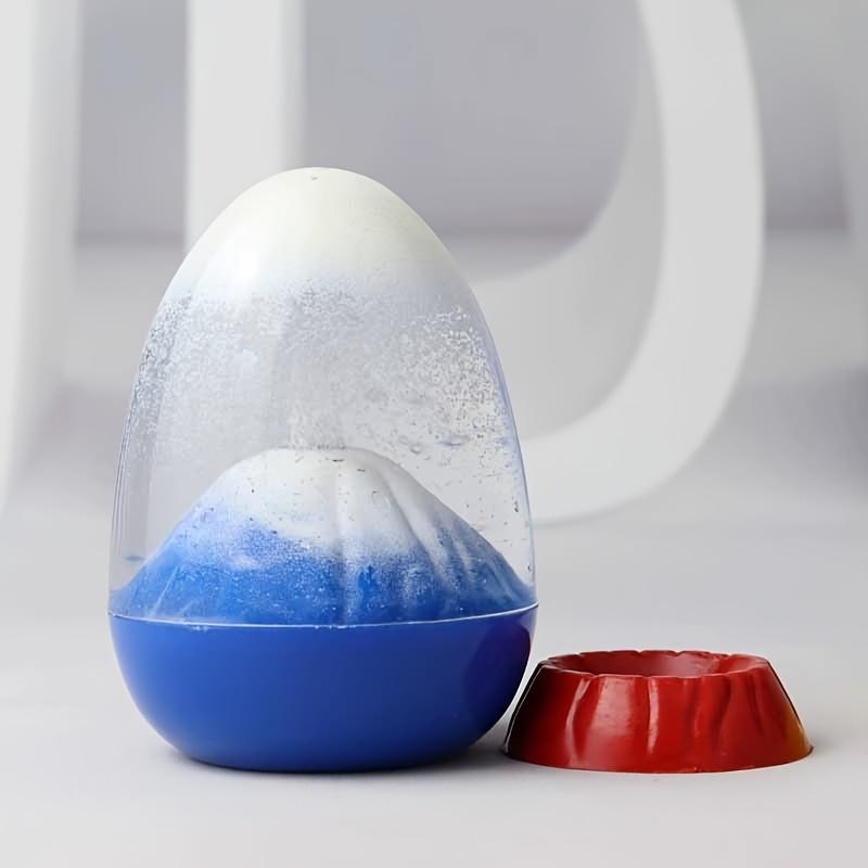 Creative Eggshell Shape Volcano Eruption Design Timer Timer - Craft Ornament, Relax, Home Decoration, Office Desktop, Car Small Ornament,Birthday Gift