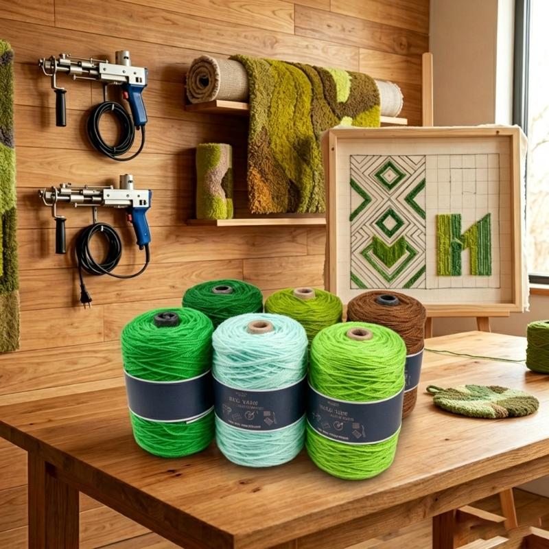Long Time Use Tufting Yarn In Bright Color Great For Rugs And Decorative Textiles