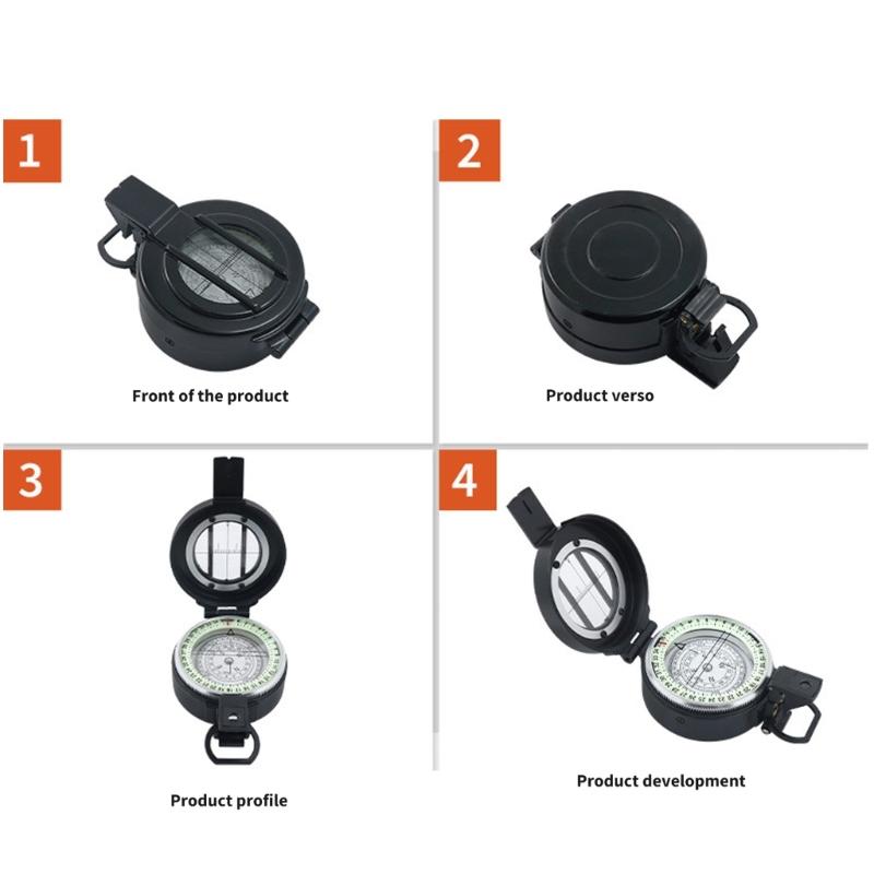 Vintage Compasses Navigation High Accuracy Compasses Flip Cover Pocket Watch Compasses for Outdoor Activities Easy Use