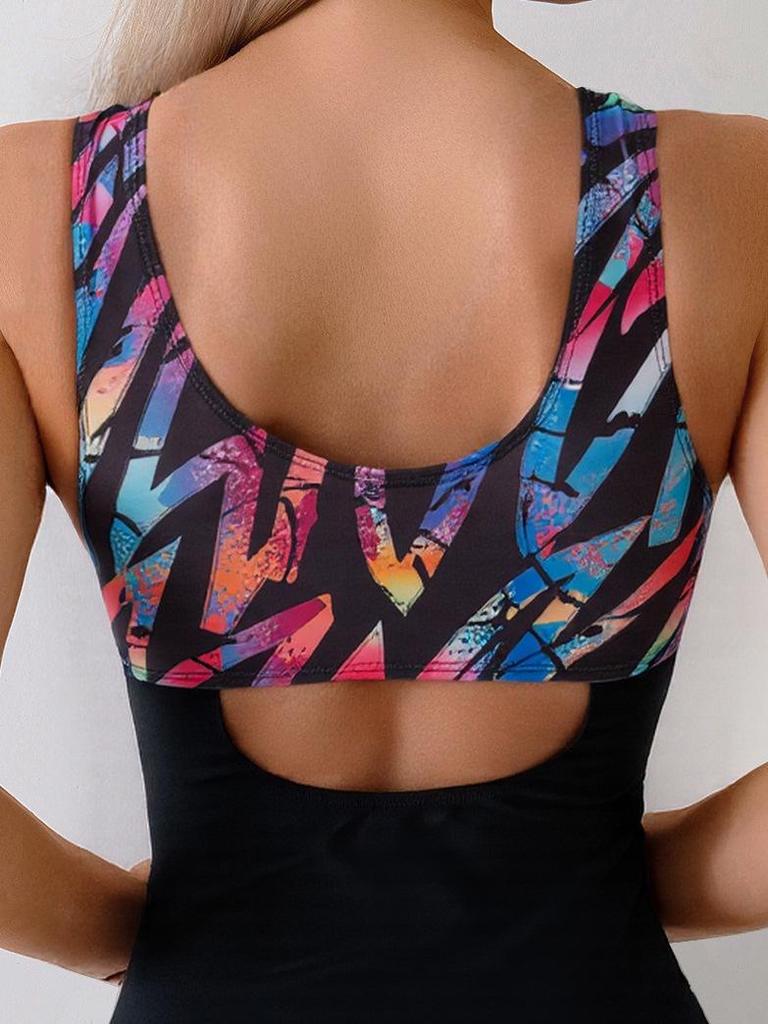 Women's Quick-Drying European American Racing Swimsuit: Sporty, Conservative, One-Piece Competition Swimwear
