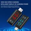 DC 5-24V Intelligent Digital Display Voltage and Power Display Meter PD100W Fast Charging Adapter Type C Interface
