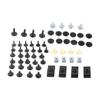 50pcs Engine Under Cover Retainer Clips Underbody Mudguard Door Bumper Panel Fastener Screw for