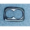 Rear Holder Water Cup Cover Trim For - Honda Civic ABS Carbon Fiber 1pcs