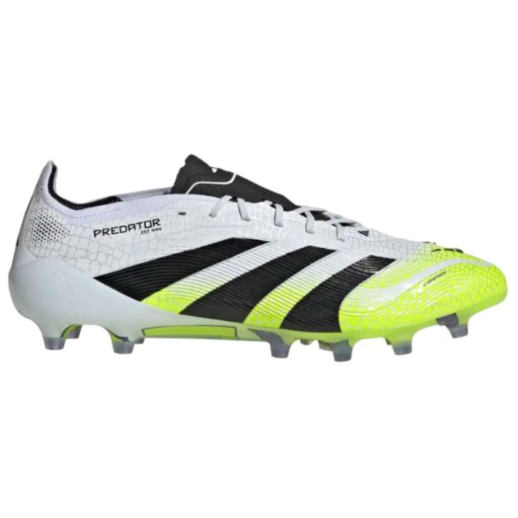 Adidas PREDATOR ELITE Abrasion Resistant Support Soccer Shoes Men's White Black JS0946