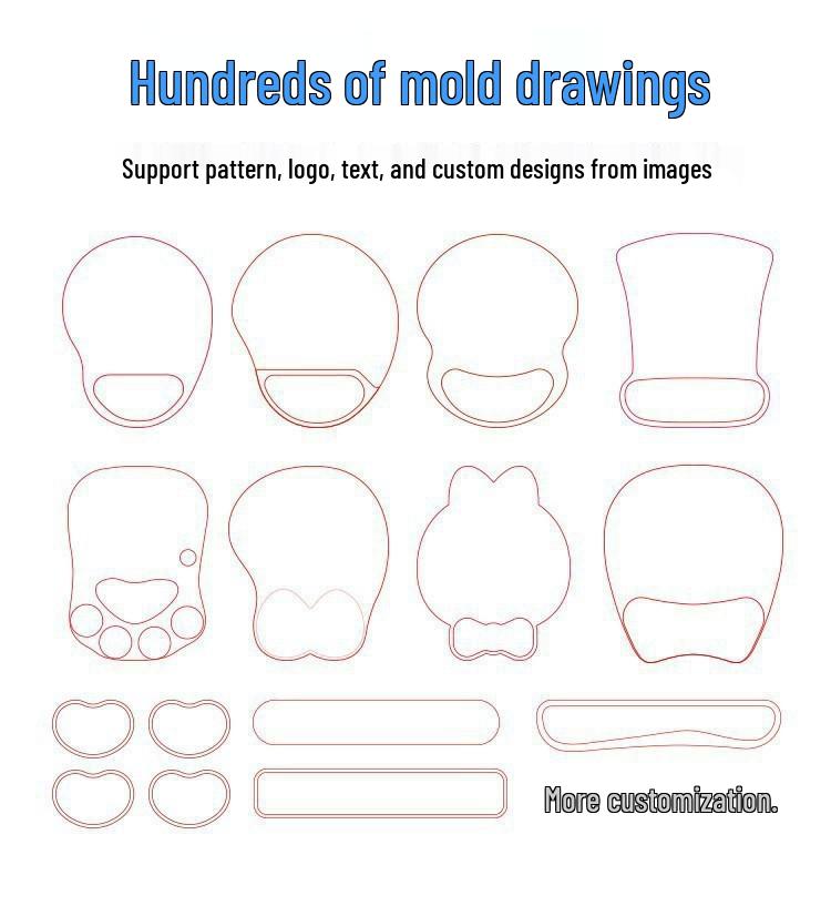 Beautiful Anime 3D Silicone Wrist Rest Mouse Pad - Creative Design, Hot Selling