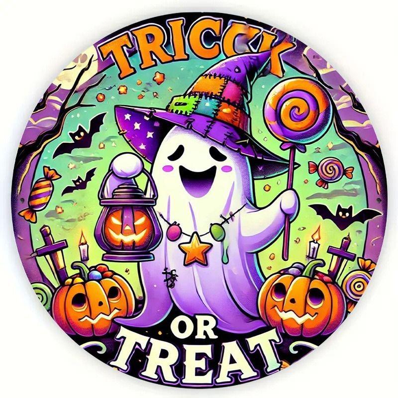 2D Flat Hanging Decorative Metal Sign Hand Painted Art