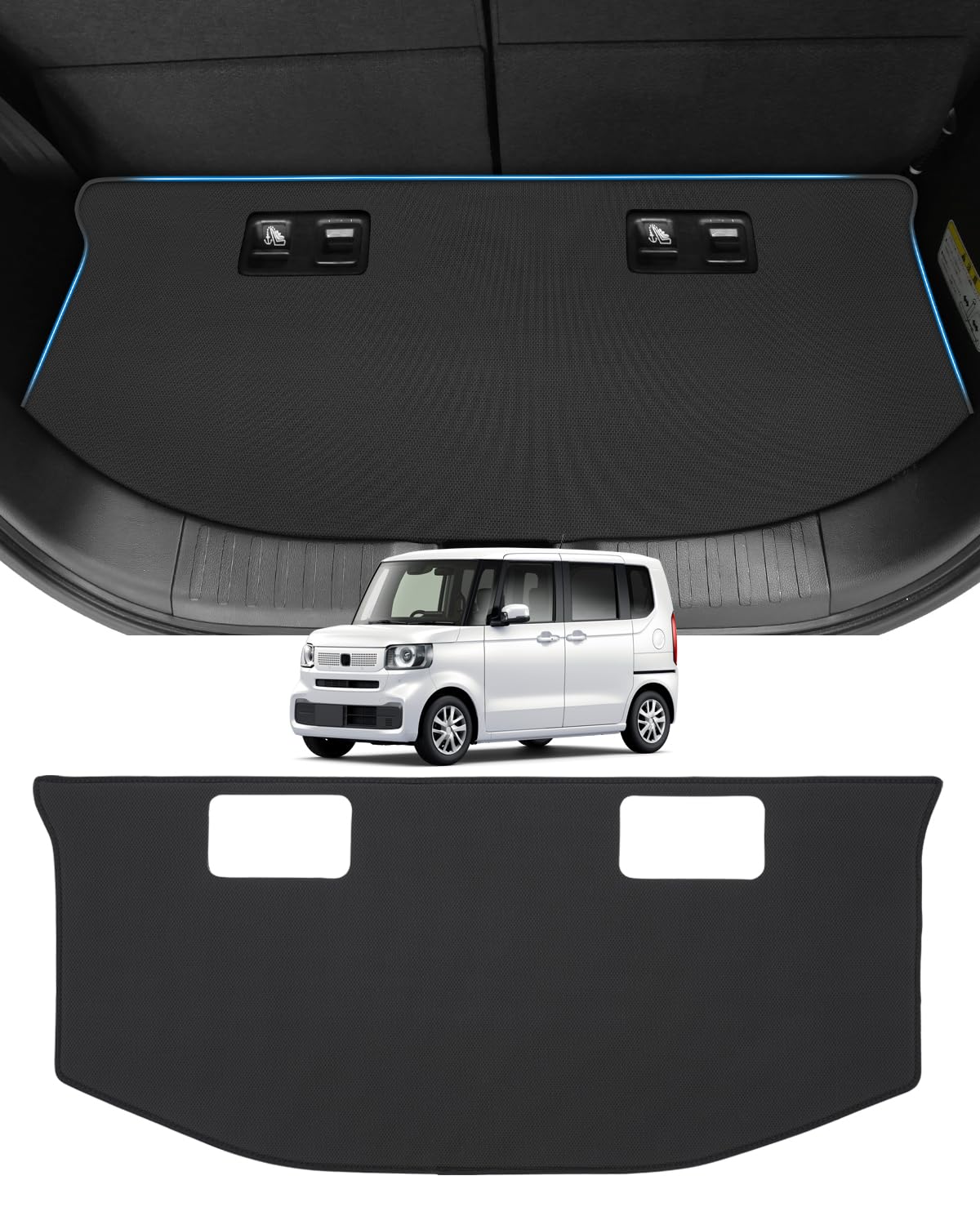 

Mixsuper Honda New NBOX JOY JF5 JF6 Коврик в багажник 2D Коврик в багажник n Box Joy Поддон в багажник Коврик для груза Текущий JOY Turbo JOY Custom Parts Водонепроницаемый коврик ПВХ чёрный