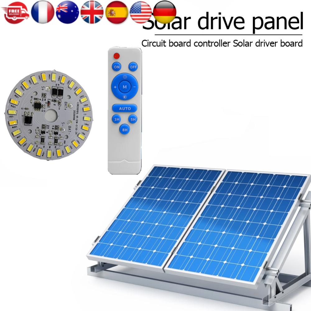 

Round Solar Light Panel Remote Control LED Energy-Saving Environmentally Round Ceiling Light Panel 12W Household FriendlyTool United States